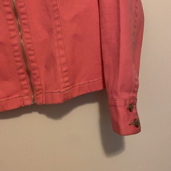 Cabi | Pink Western Zip Jean Jacket #254 | M - Picture 3 of 5